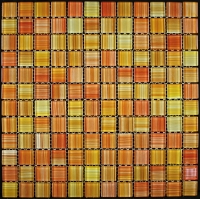 Mozaika sklo malovaná 300x300 oranžová